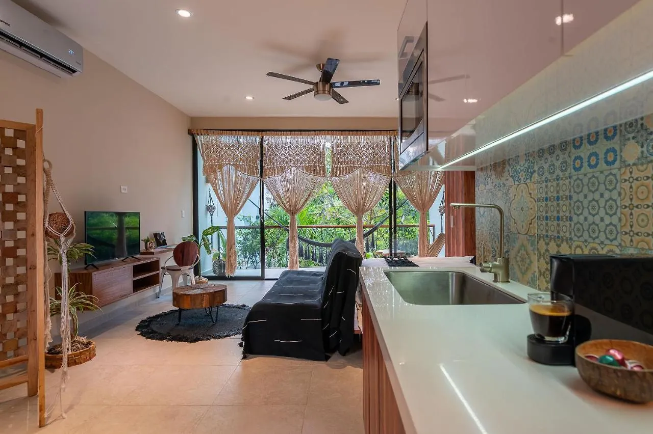 Beautiful Loft With Speed Wifi And Near From Beach Appartement Tulum Pueblo